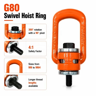 G80 Swivel Hoist Ring Side Loading Lifting Point
